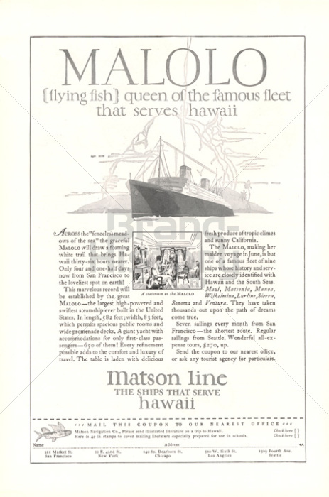 Matson Line · Oceanic Line