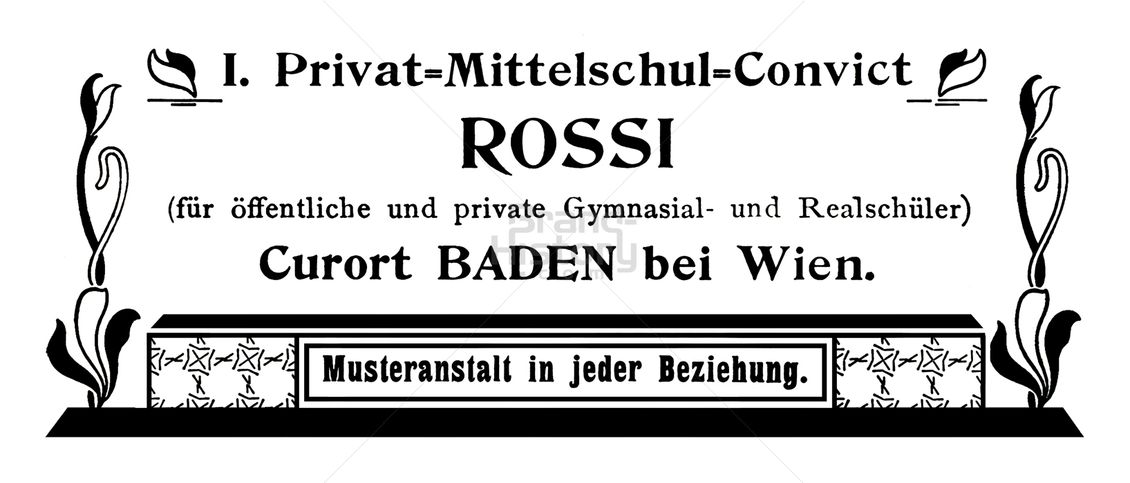 I. Privat-Mittelschul-Convict ROSSI