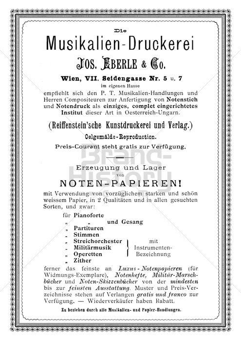 JOSEF EBERLE & Co., Wien